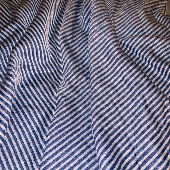 Blue/ White Stripe Tank/ Blouse - Picture 3 of 5